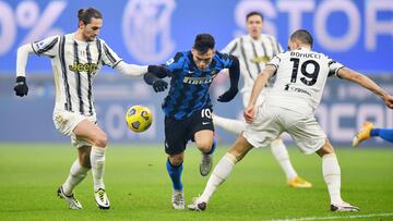 Inter - Juventus en vivo online, partido fecha 18 de la Serie A, que se jugará hoy domingo 17 de enero en el Giuseppe Meazza, desde las 2:45 p.m.