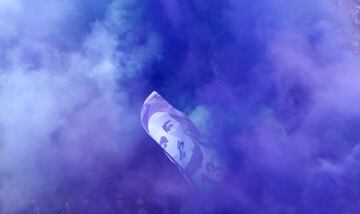 Soccer Football - Serie A - Fiorentina vs Benevento Calcio - Stadio Artemio Franchi, Florence, Italy - March 11, 2018   Fiorentina fans with a banner of former player Davide Astori before the match   REUTERS/Alessandro Bianchi