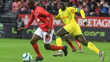Ibrahima Diallo, ante el Nantes. 