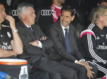 Carlo Ancelotti y Fernando Hierro.