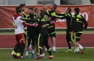 Selección Española: el entrenamiento en imágenes