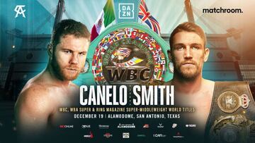 Cartel promocional del Canelo vs Smith.