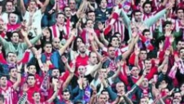<b>ALEGRÍA. </b>Los jugadores del Atlético quieren proporcionar una alegría a los aficionados rojiblancos.