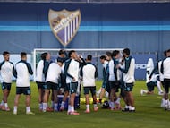 Funes en un entrenamiento.