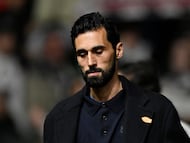 Soccer Football - Copa del Rey - Round of 16 - Albacete v Real Madrid - Estadio Carlos Belmonte, Albacete, Spain - January 14, 2026 Real Madrid coach Alvaro Arbeloa before the match REUTERS/Pablo Morano