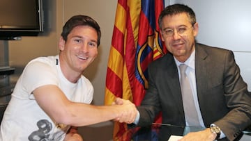 Bartomeu inicia los contactos para renovar a Lionel Messi