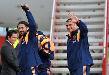 Yepes y la Selección llegan a Bogotá tras la eliminación del Mundial. Ese día fue la última vez que vistió la indumentaria de la Selección.