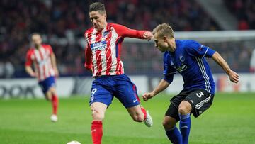 Fernando Torres, en el Atl&eacute;tico-Copenhague de Europa League