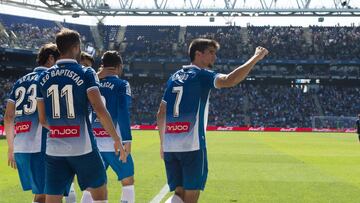 Gerard Moreno, en el póquer español del gol de 2017