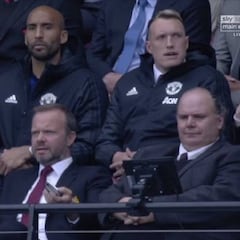 Las cámaras captan un momento incómodo para el United