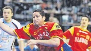 <b>COLOSAL. </b>El hispano-cubano Rolando Urios estuvo ayer magistral en la apabullante victoria de la Selección frente a Eslovenia.