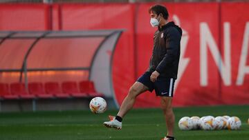 Lopetegui, en el entrenamiento de este jueves.