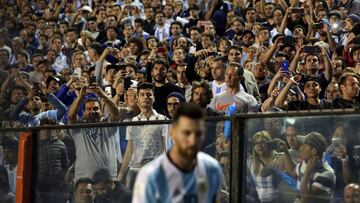 Messi, en La Bombonera