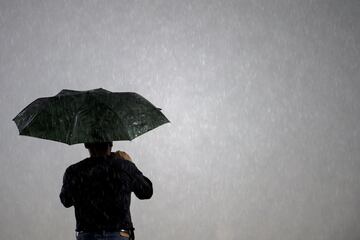 La fuerte lluvia que suspendió el Pumas vs Celaya en imágenes