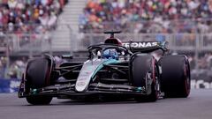 Formula One F1 - Canadian Grand Prix - Circuit Gilles Villeneuve, Montreal, Canada - June 8, 2024 Mercedes' George Russell during qualifying REUTERS/Mathieu Belanger