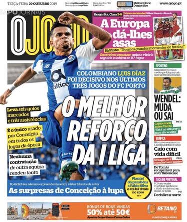 Luis Díaz, catalogado como el mejor refuerzo de Portugal