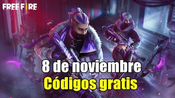 Códigos Free Fire de hoy 8 de noviembre de 2021; todas las recompensas gratis