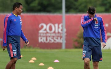 James Rodríguez fue el gran protagonista del entrenamiento de la Selección Colombia, el '10' sería inicialista ante Polonia 