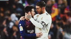 How many times has Barcelona won against Real Madrid without Messi?
