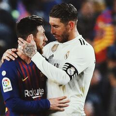 How many times has Barcelona won against Real Madrid without Messi?