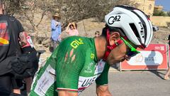 Molano y Gaviria, afectados por una caída en la etapa 3 del Tour de Omán