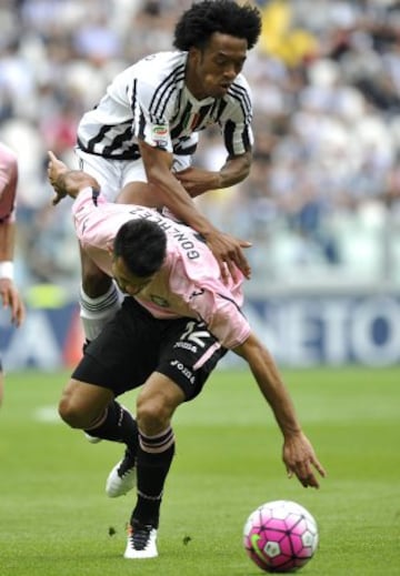 El volante colombiano fue una de las figuras en la goleada de la Juve a Palermo 