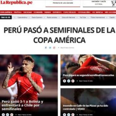 Así cubrió la prensa peruana el triunfo de su selección