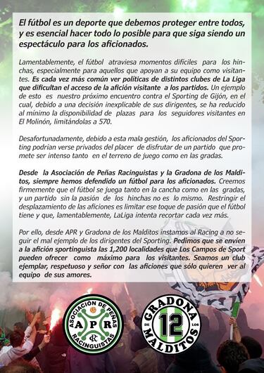 La polémica con las entradas del derbi asturiano salpica al Racing