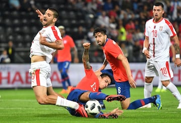 Las mejores imágenes del duelo entre Chile y Serbia en Austria