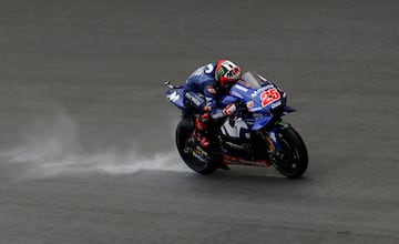 Maverick Viñales en la clasificación del Gran Premio de Malasia. 