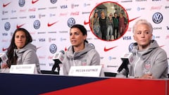 Alex Morgan, Carli Lloyd y Megan Rapinoe asistieron a un concierto de los Rolling Stones en Minneapolis y conocieron a los miembros de la famosa agrupaci&oacute;n. 