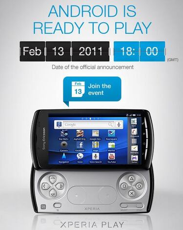 El primer vistazo oficial al Xperia Play tendrá lugar el 13 de febrero