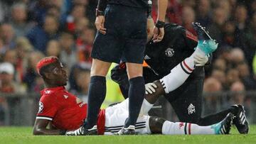 Pogba picked up a hamstring injury in the MatchDay 1 game against Basel