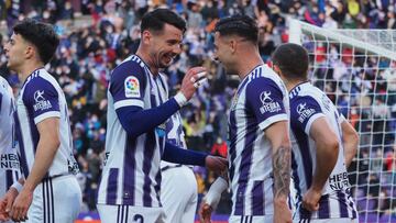 VALLADOLID, 27/02/2022.  PHOTOGENIC. VALLADOLID. 27/02/22. PHOTOGENIC. PARTIDO DE LA LIGA SMARTBANK ENTRE EL REAL VALLADOLID Y EL AMOREBIETA. SERGIO LEON