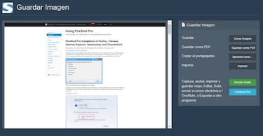 Cómo capturar todo el contenido de una página web y guardarlo como imagen