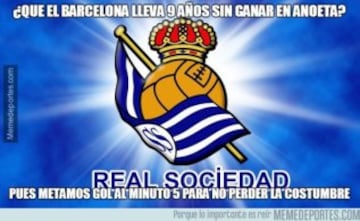 Los mejores memes del Real Sociedad-Barcelona