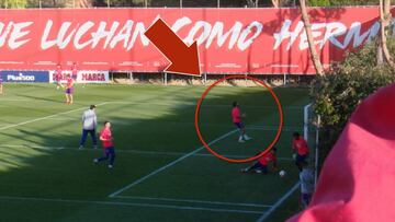 El preocupante entrenamiento de Costa delante de Simeone