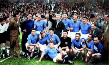 The Azzurri became the first country to retain the World Cup after beating Hungary 4-2 in Paris.