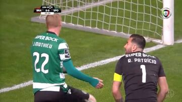El terrible partido de Mathieu en Braga que asust車 a Portugal