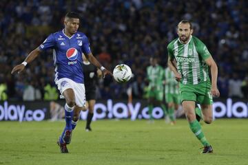 Con goles de Vladimir Hernández y Roberto Ovelar, Millonarios y Nacional igualaron 1-1 en partido valido por la fecha 9 de la Liga Águila. Wuilker Fariñez fue la figura.