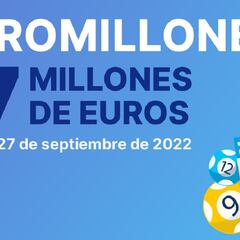 Euromillones: comprobar los resultados del sorteo de hoy, martes 27 de septiembre