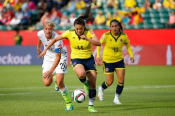 Colombia disputó cuatro partidos en Canadá 2015; ganó uno, empató otro y perdió dos.