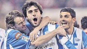 <b>GOL EN EL CALDERÓN. </b>Sarriegi hizo el 1-1 final en la primera vuelta.