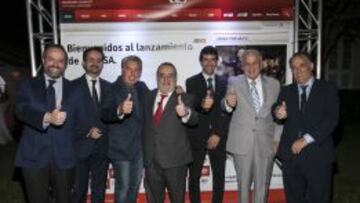 Juan Cantón, Cándido Creis, Manuel Santana, Alfredo Relaño, Raúl, Tomás Regalado y Javier Tebas.