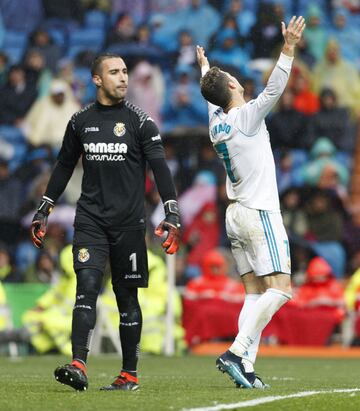Asenjo y Cristiano Ronaldo. 