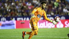 Sergio &Aacute;lvarez durante un partido del Celta de Vigo.