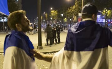 Así fueron los disturbios en París tras el triunfo de Francia