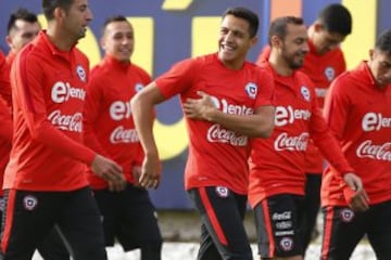 Alexis se sumó a los trabajos de la Roja