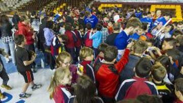 Los jóvenes leoneses, con la Selección