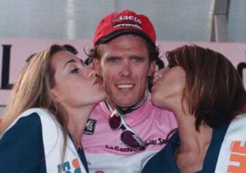 Cipollini en 1997. El italiano es el ciclista con m¨¢s victorias de etapa en el Giro.
